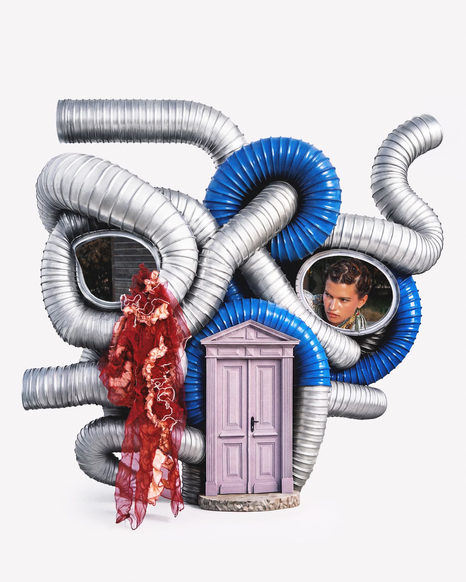 Sculptural fashion visual