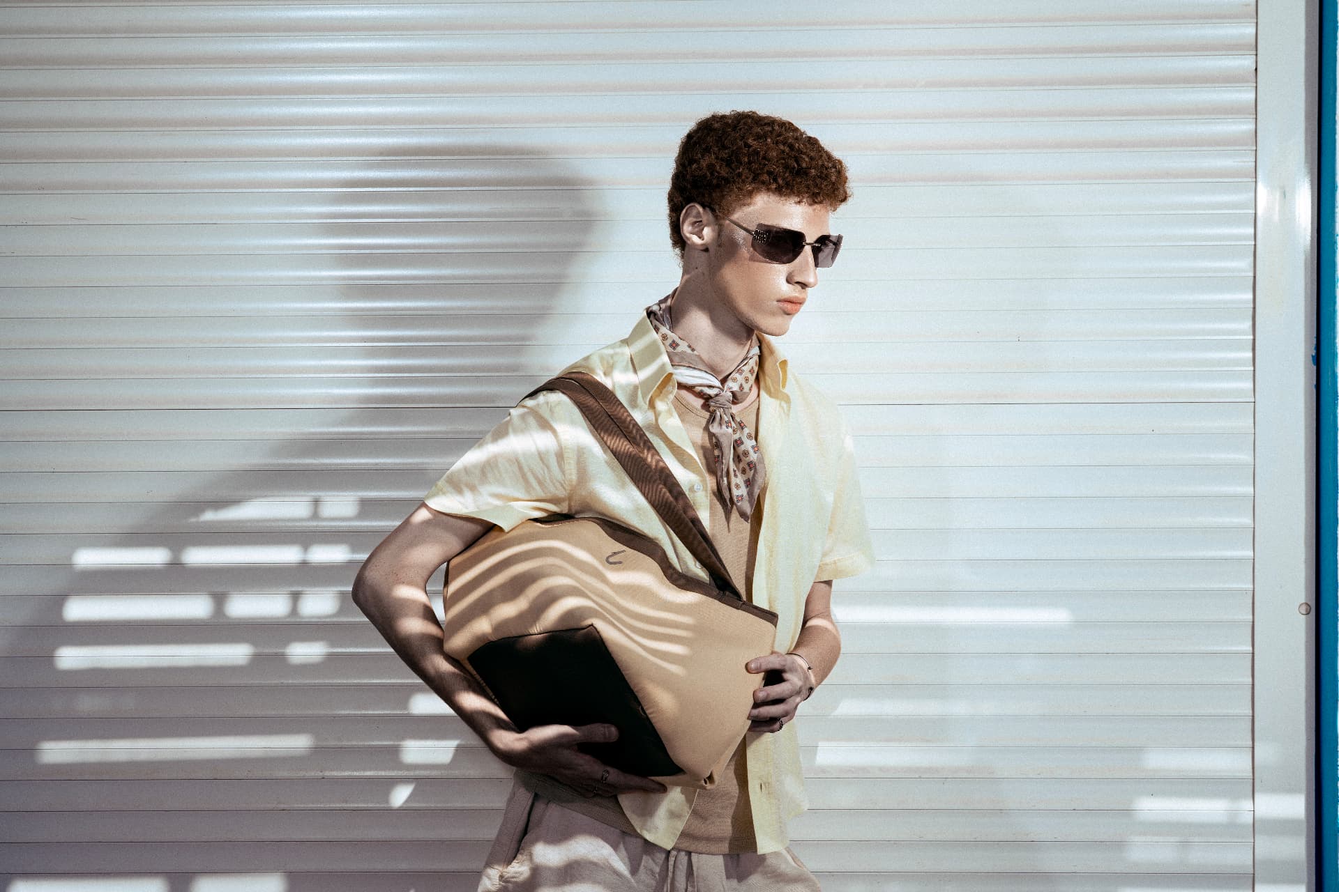 Fashion portrait in sunlight